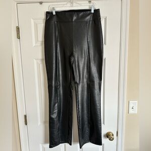 Abercrombie & Fitch Black Leather Look Pants